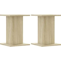 Appareils Électroniques-vidaXL Supports de haut-parleurs 2 pcs chêne sonoma bois d'ingénierie Ch&ecirc;ne sonoma