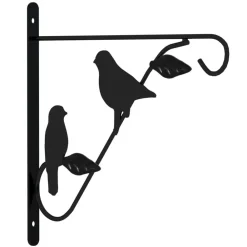 Pelouses & Jardins-vidaXL Supports de panier suspendu 4 pcs noir acier