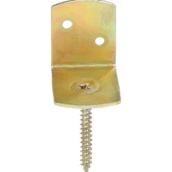 vidaXL Supports de panneau de clôture 4 pcs Forme en L Métal galvanisé
