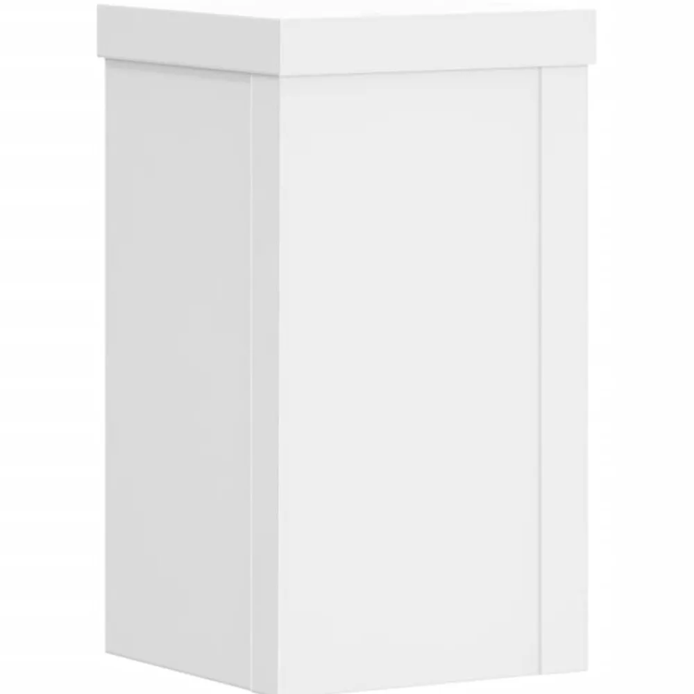 Pelouses & Jardins-vidaXL Supports pour plantes 2 pcs 10x10x18 cm bois d'ingénierie Blanc