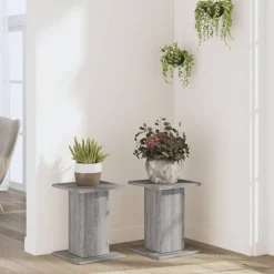 vidaXL Supports pour plantes 2 pcs bois d'ingénierie