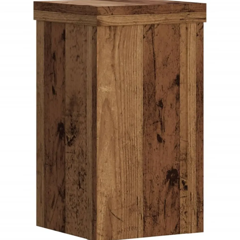 Pelouses & Jardins-vidaXL Supports pour plantes 2 pcs bois d'ingénierie Vieux bois
