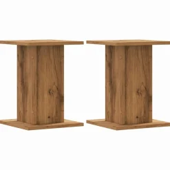 Pelouses & Jardins-vidaXL Supports pour plantes 2 pcs chêne artisanal bois d'ingénierie Chêne