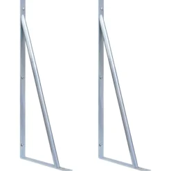 Clôtures & Barrières-vidaXL Supports pour poteau de clôture 2 pcs Acier galvanisé