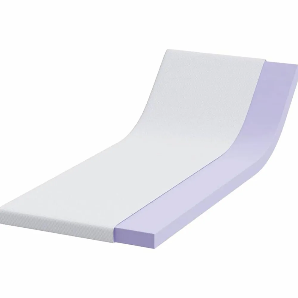 Linge-vidaXL Surmatelas Blanc 70 x 200 cm Tissu Jacquard