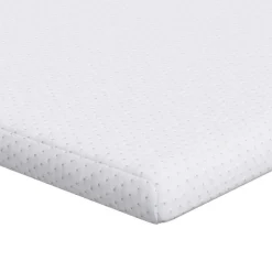 vidaXL Surmatelas Blanc 80 x 200 cm Tissu Jacquard