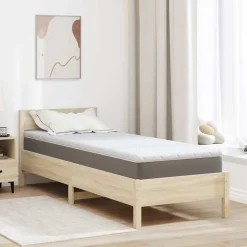 vidaXL Surmatelas en Coco Blanc 70 x 200 cm Tissu jacquard