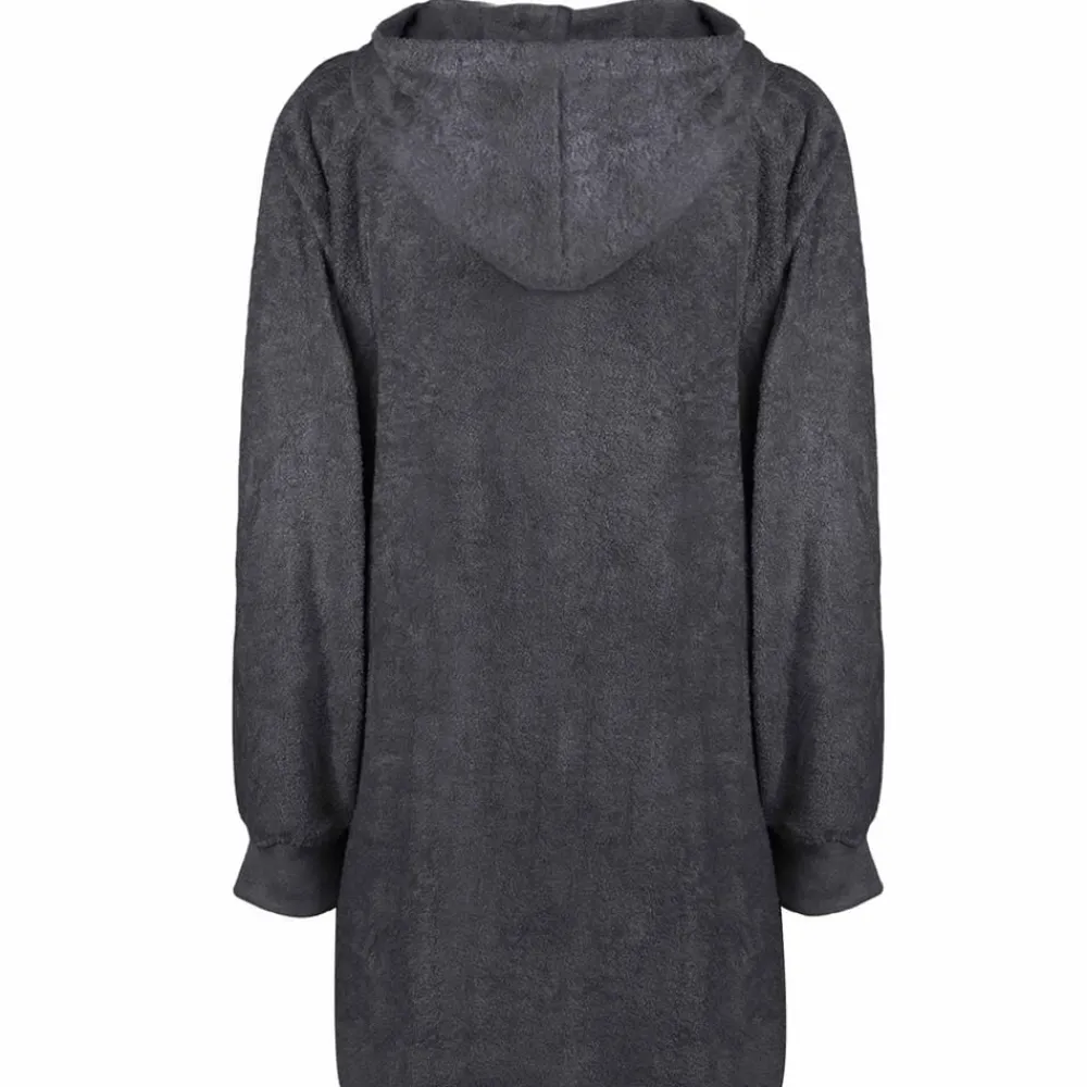 Vêtements & Accessoires-vidaXL Sweat à capuche couverture KINN L Coton Anthracite