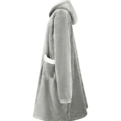 vidaXL Sweat à capuche couverture M Polaire et flanelle