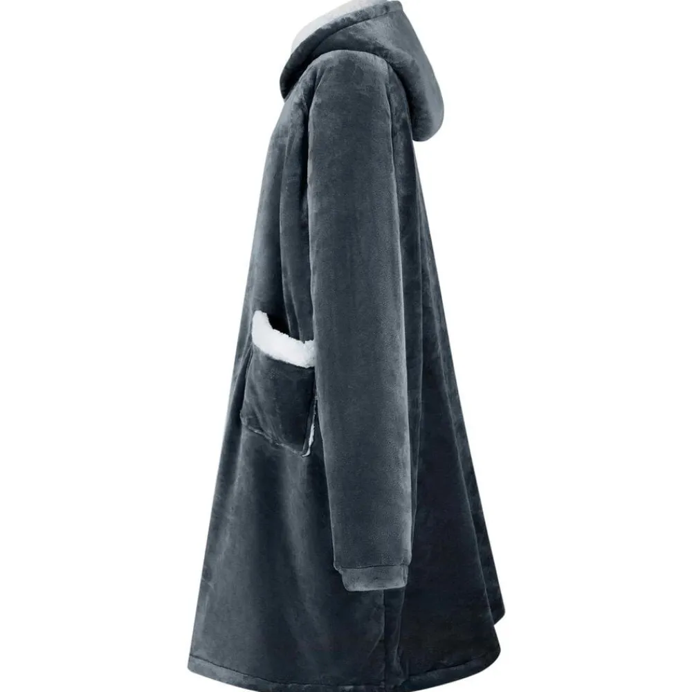 vidaXL Sweat à capuche couverture M Polaire et flanelle
