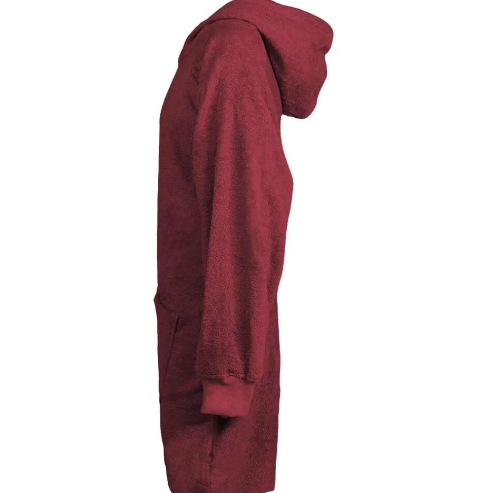 Vêtements & Accessoires-vidaXL Sweat à capuche couverture KINN Rouge L Coton Bordeaux