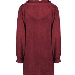 Vêtements & Accessoires-vidaXL Sweat à capuche couverture KINN Rouge L Coton Bordeaux