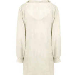 Vêtements & Accessoires-vidaXL Sweat à capuche couverture KINN Crème L Coton Cr&egrave;me