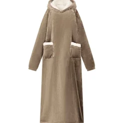Vêtements & Accessoires-vidaXL Sweat à capuche couverture M Polaire et flanelle Camel