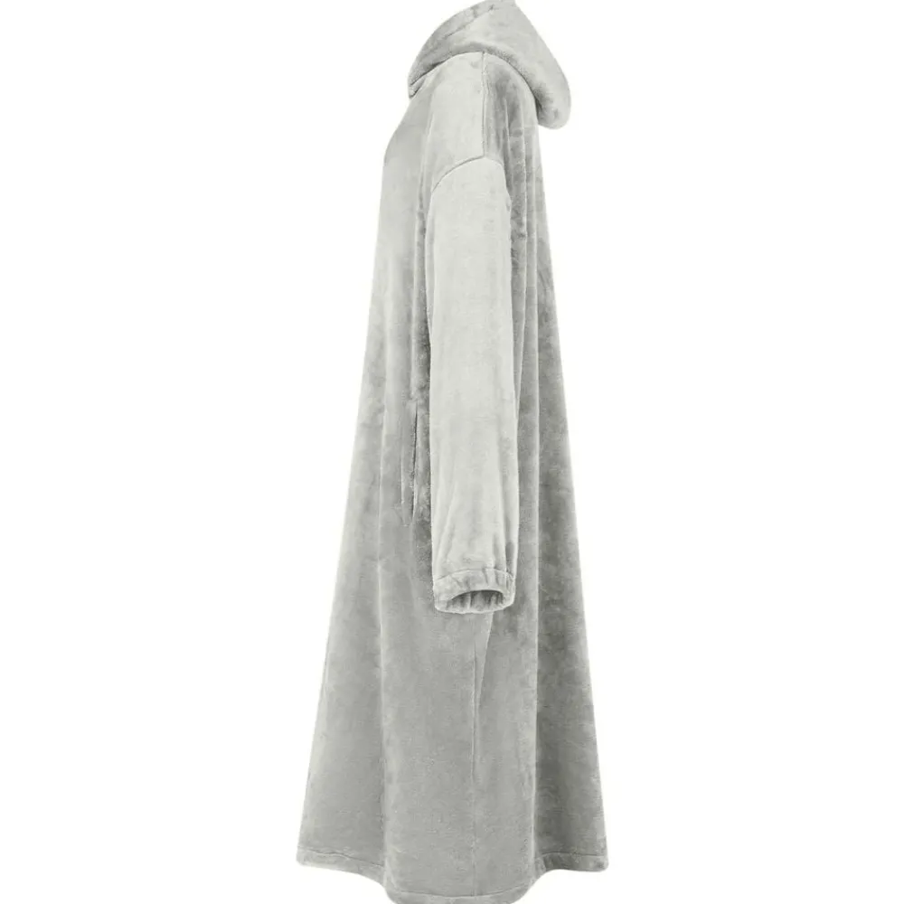 Vêtements & Accessoires-vidaXL Sweat à capuche couverture s Flanelle Gris