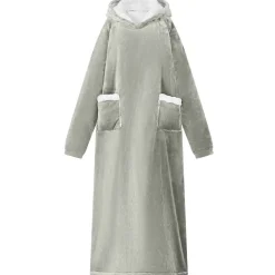 Vêtements & Accessoires-vidaXL Sweat à capuche couverture M Polaire et flanelle Gris