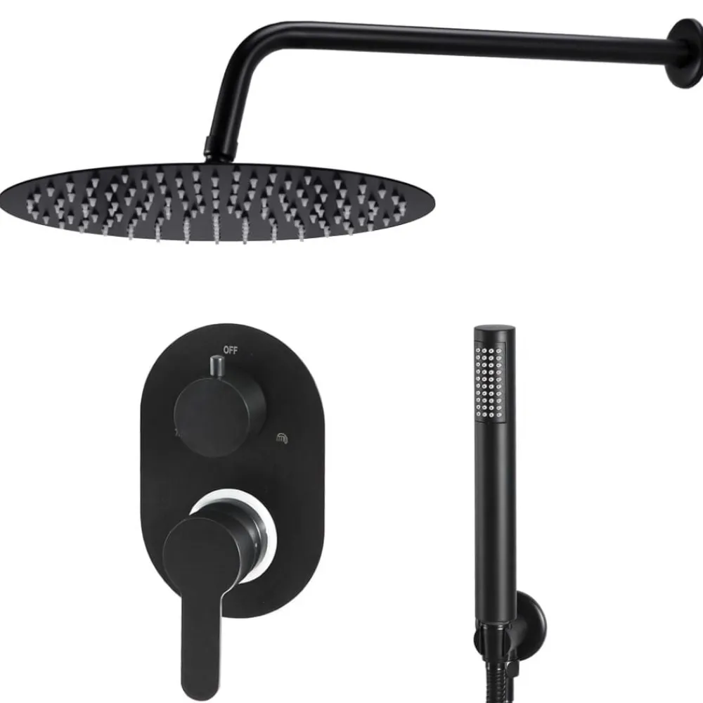 vidaXL Système de douche Acier inoxydable 201