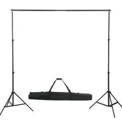 vidaXL Système de support de toile de fond de photo 600 x 300 cm