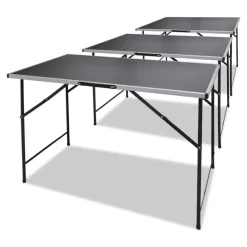 Tables-vidaXL Table à coller 3 pcs Pliable