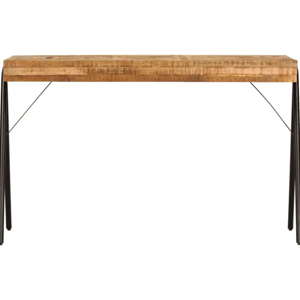 vidaXL Table à écrire Bois de manguier massif 118 x 50 x 75 cm