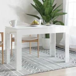 vidaXL Table à manger 120x60x76 cm Bois d'ingénierie