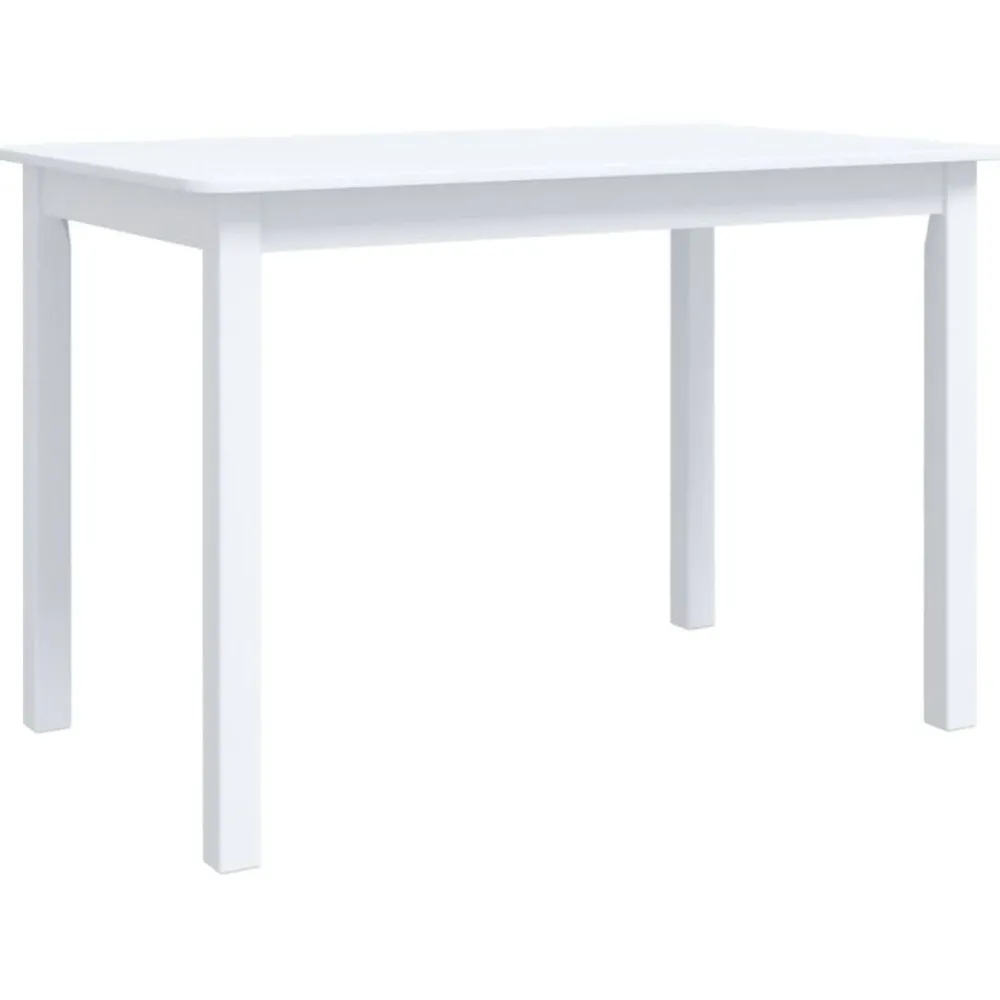vidaXL Table à manger 114x71x75 cm Bois d'hévéa massif