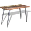 vidaXL Table à manger Bois de récupération 120x60x76 cm