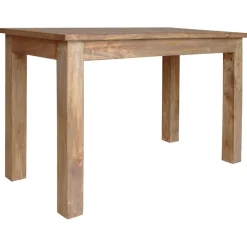 vidaXL Table à manger bois d'acajou massif 120x60x77 cm