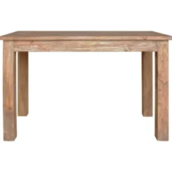 vidaXL Table à manger bois d'acajou massif 120x60x77 cm