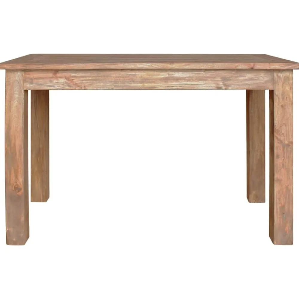 vidaXL Table à manger bois d'acajou massif 120x60x77 cm