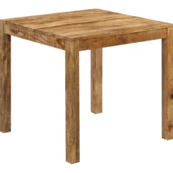 Tables-vidaXL Table à manger Bois de manguier massif 82x80x76 cm