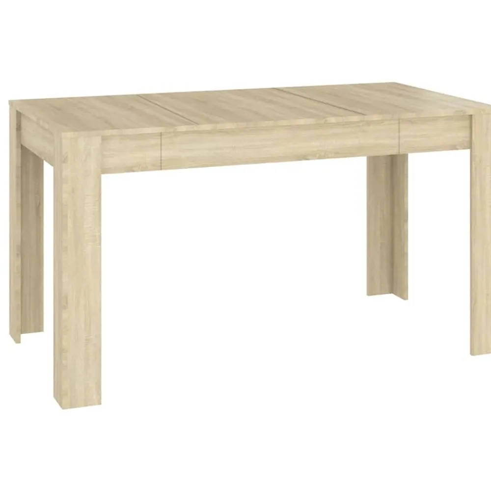 vidaXL Table à manger Chêne sonoma 140x74,5x76 cm Bois d'ingénierie