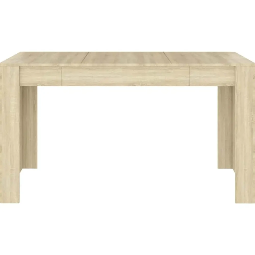 vidaXL Table à manger Chêne sonoma 140x74,5x76 cm Bois d'ingénierie