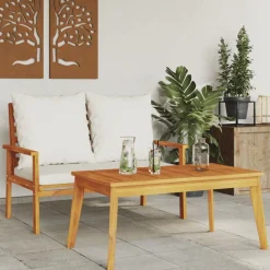 vidaXL Table à manger de jardin 100x55x45 cm bois massif d'acacia
