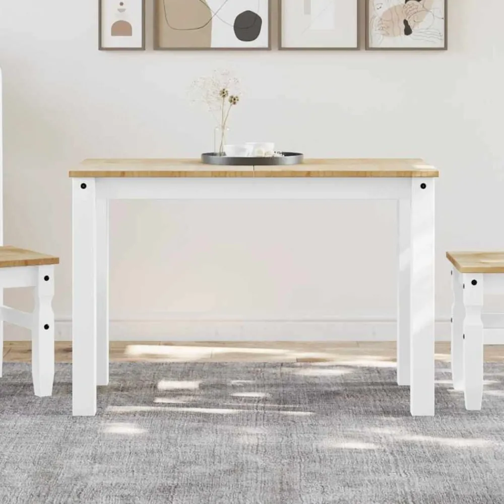 vidaXL Table à manger PANAMA 112x60x75 cm bois massif de pin