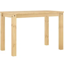 Tables-vidaXL Table à manger PANAMA 112x60x75 cm bois massif de pin Marron
