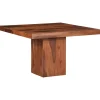 Tables-vidaXL Table à manger 120x120x77 cm bois d'acacia massif