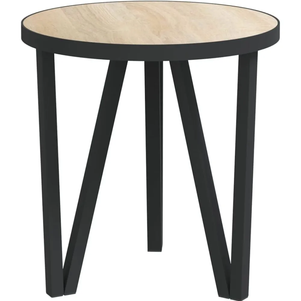 Tables-vidaXL Table à thé Chêne Sonoma Ø35 cm MDF Chêne sonoma