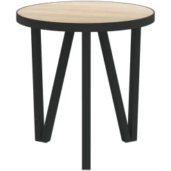 Tables-vidaXL Table à thé Chêne Sonoma Ø35 cm MDF Chêne sonoma