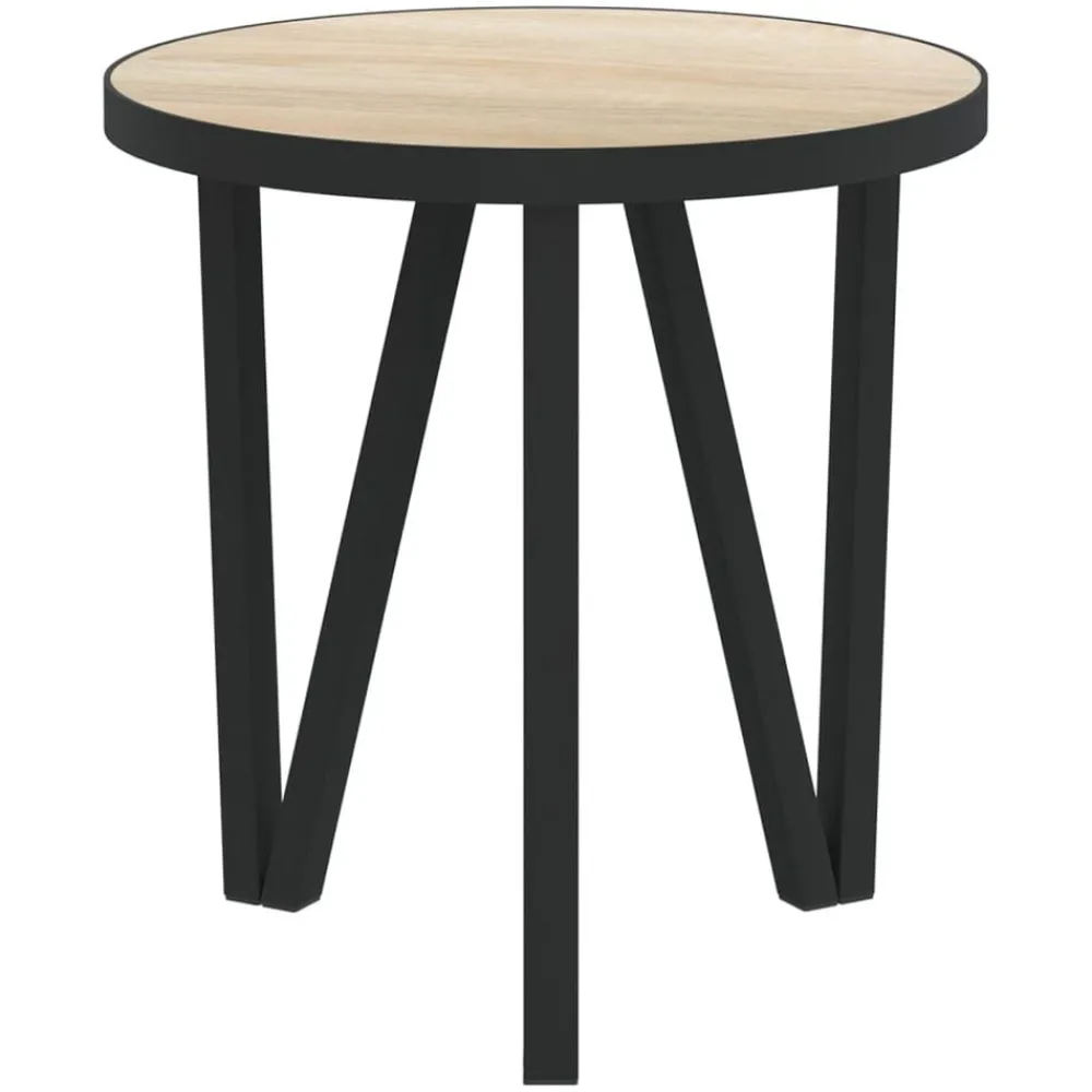 Tables-vidaXL Table à thé Chêne Sonoma Ø35 cm MDF Chêne sonoma