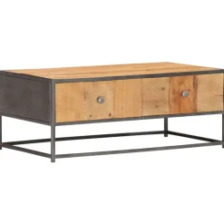 vidaXL Table basse 90 x 50 x 35 cm Bois de récupération massif