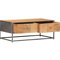 vidaXL Table basse 90 x 50 x 35 cm Bois de récupération massif