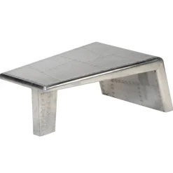 Tables-vidaXL Table basse Aviator Style d'avion vintage Aluminium