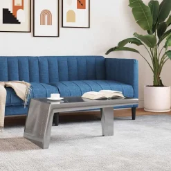 Tables-vidaXL Table basse Aviator Style d'avion vintage Aluminium