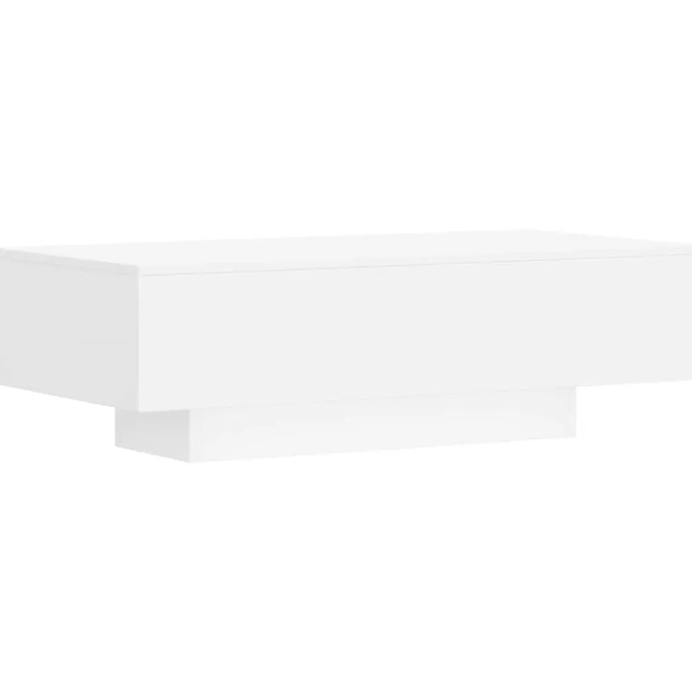 Tables-vidaXL Table basse 100x49,5x31 cm bois d'ingénierie Blanc