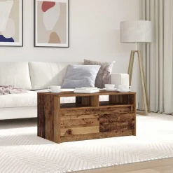 vidaXL Table basse 90 x 50 x 45 cm Bois d'ingénierie