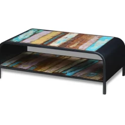 vidaXL Table basse Bois de récupération massif