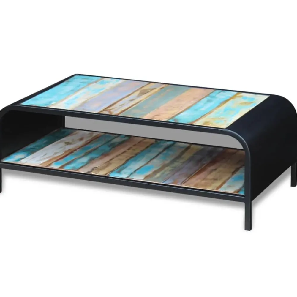 vidaXL Table basse Bois de récupération massif