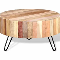 Tables-vidaXL Table basse Bois de récupération massif