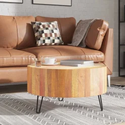 Tables-vidaXL Table basse Bois de récupération massif